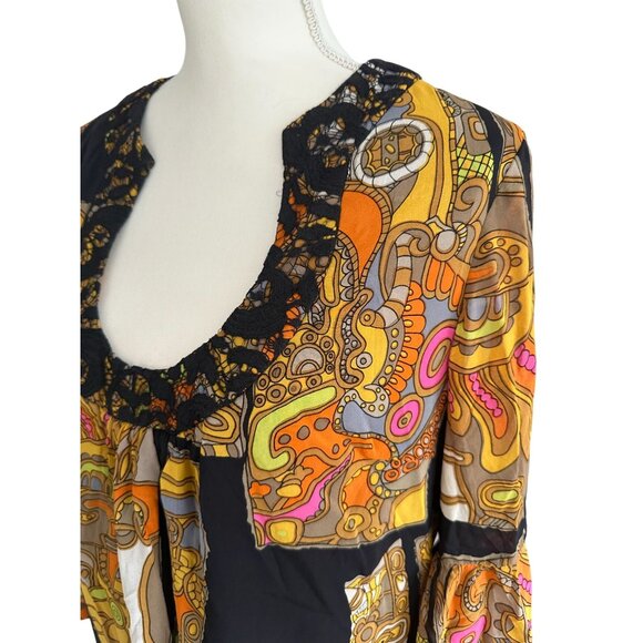 TRINA TURK Multicolor Swing Dress Size 12 - Picture 5 of 9